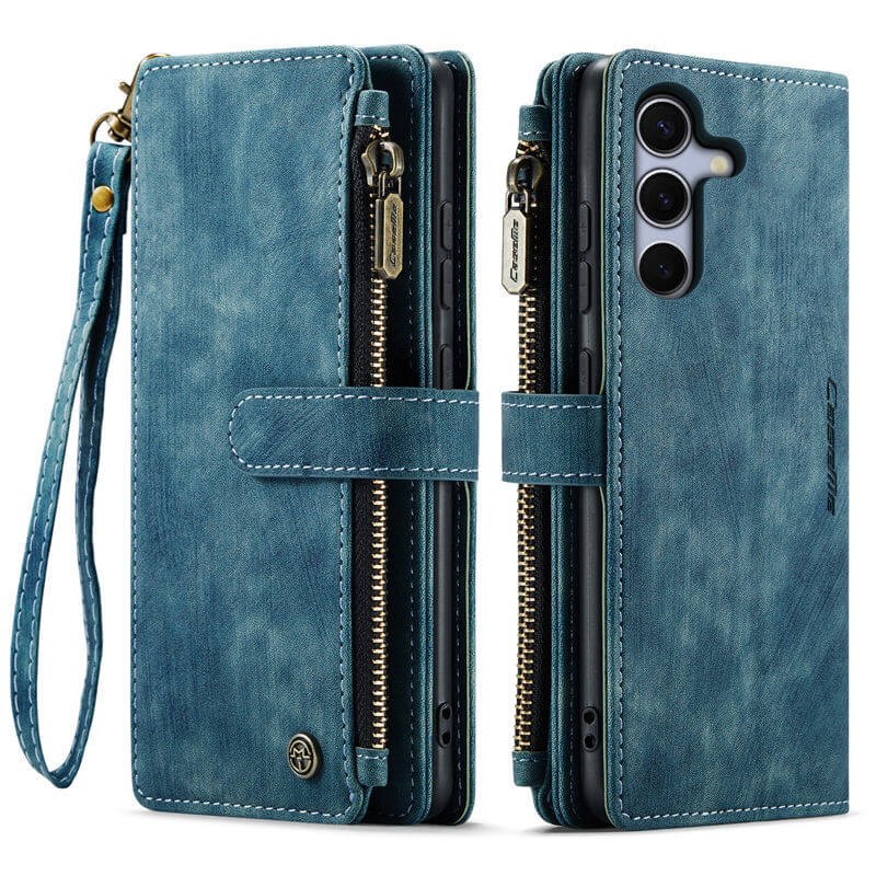 CaseMe Samsung Galaxy S25 Wallet Case with Wrist Strap