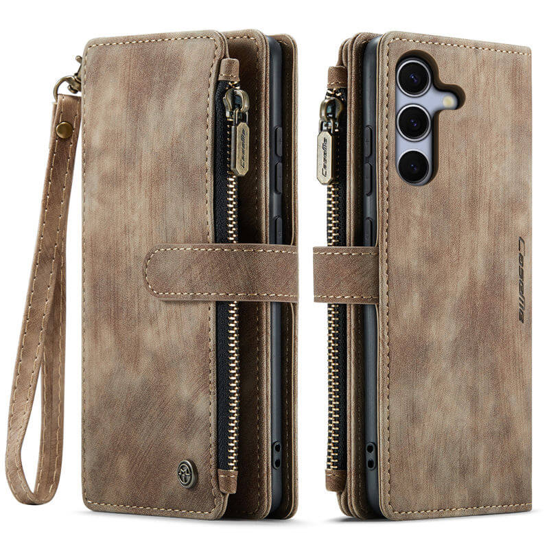 CaseMe Samsung Galaxy S25 Wallet Case with Wrist Strap