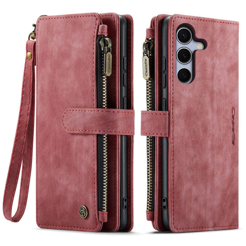 CaseMe Samsung Galaxy S25 Wallet Case with Wrist Strap