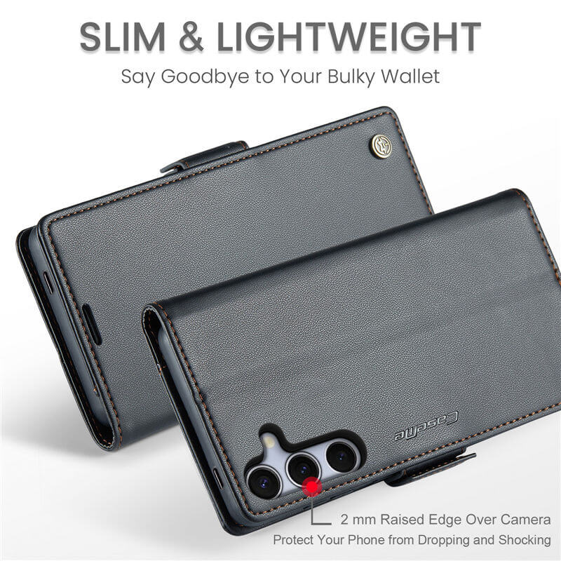 CaseMe Samsung Galaxy S25 Ultra Wallet RFID Blocking Case