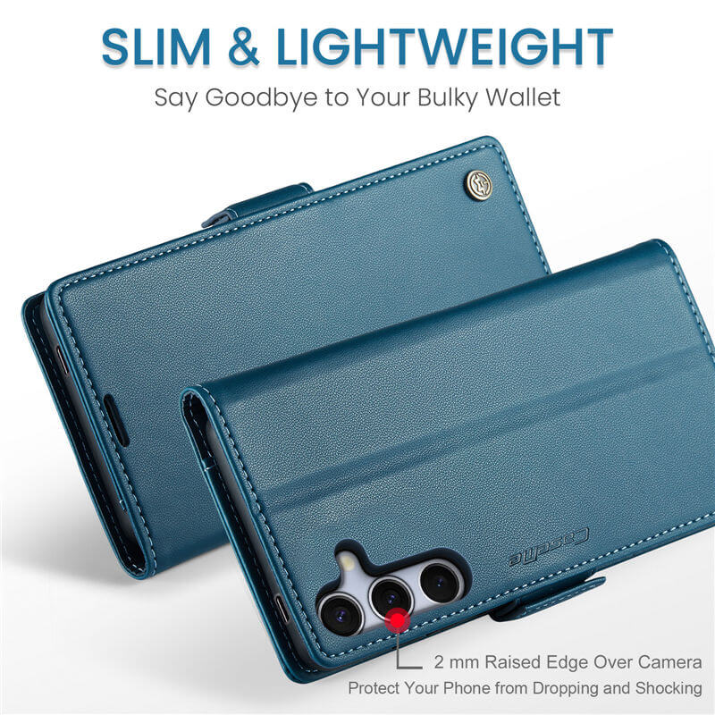 CaseMe Samsung Galaxy S25 Wallet RFID Blocking Case