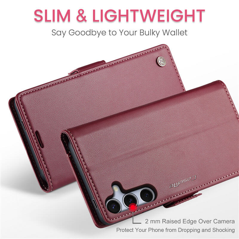 CaseMe Samsung Galaxy S25 Plus Wallet RFID Blocking Case