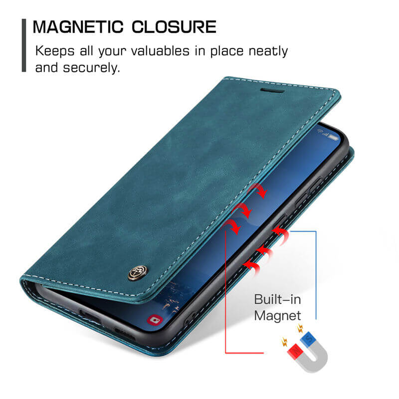 CaseMe Samsung Galaxy S25 Plus Wallet Suede Leather Case