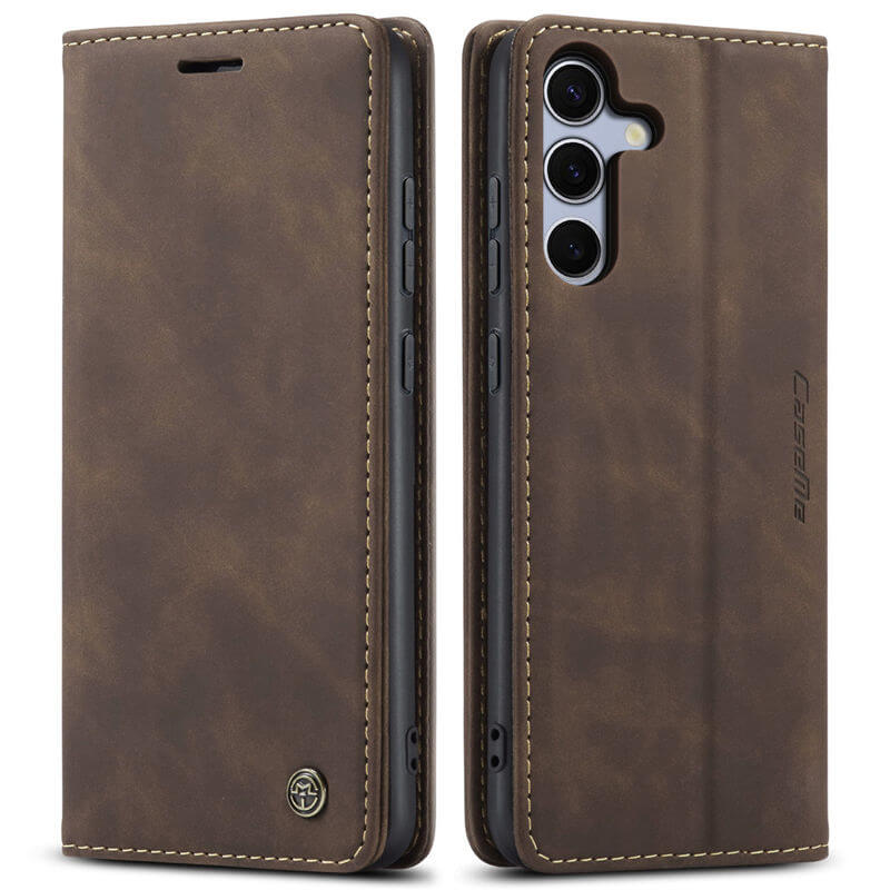 CaseMe Samsung Galaxy S25 Plus Wallet Suede Leather Case