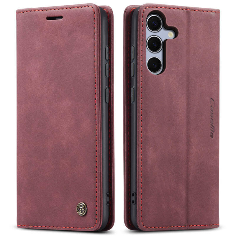 CaseMe Samsung Galaxy S25 Plus Wallet Suede Leather Case