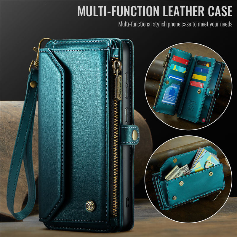 CaseMe Samsung Galaxy S25 Plus Wallet RFID Blocking Crossbody Phone Case