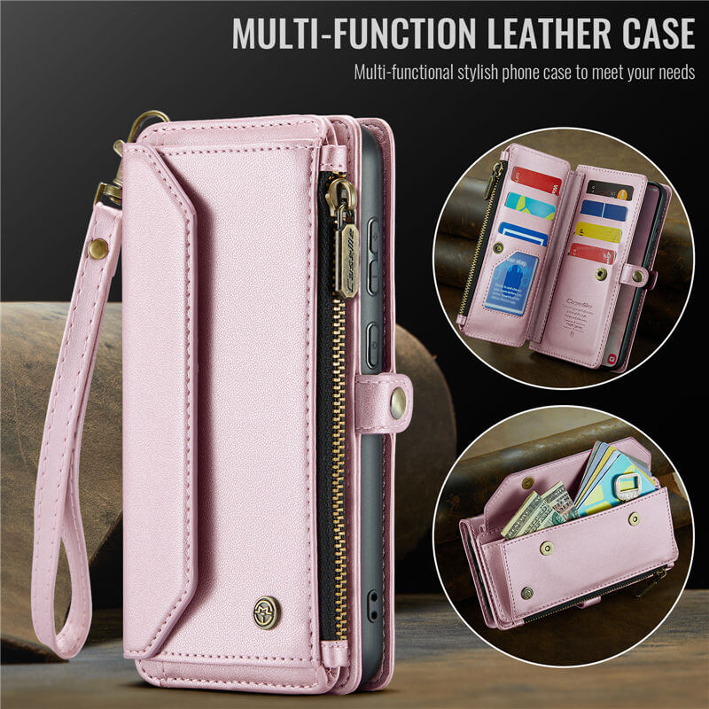 CaseMe Samsung Galaxy S25 Plus Wallet RFID Blocking Crossbody Phone Case