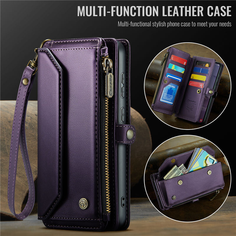 CaseMe Samsung Galaxy S25 Plus Wallet RFID Blocking Crossbody Phone Case