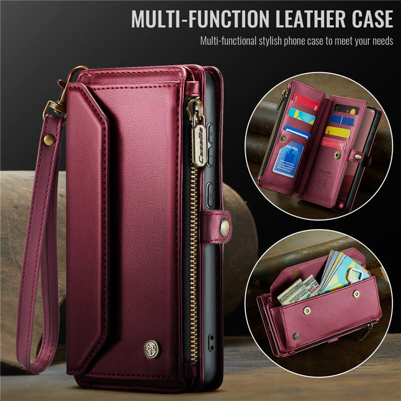 CaseMe Samsung Galaxy S25 Plus Wallet RFID Blocking Crossbody Phone Case