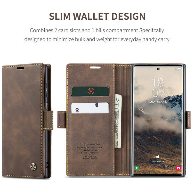 CaseMe Samsung Galaxy S25 Ultra Wallet Case