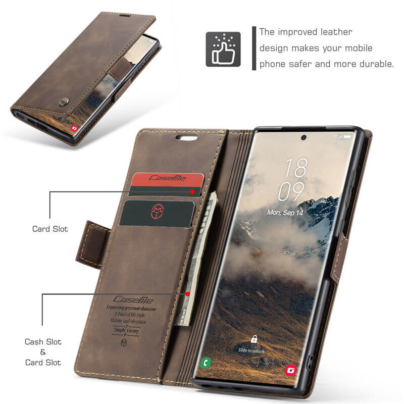 CaseMe Samsung Galaxy S25 Ultra Wallet Case