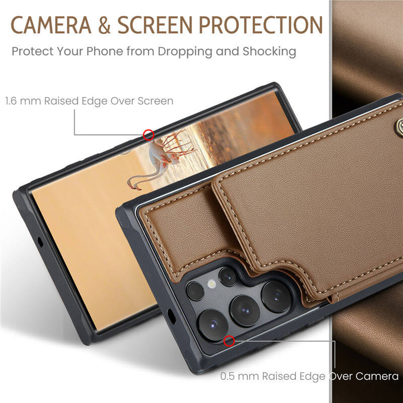 CaseMe Samsung Galaxy S25 Ultra RFID Blocking Card Holder Case