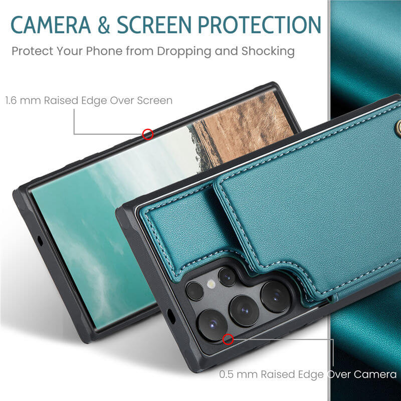 CaseMe Samsung Galaxy S25 Ultra RFID Blocking Card Holder Case