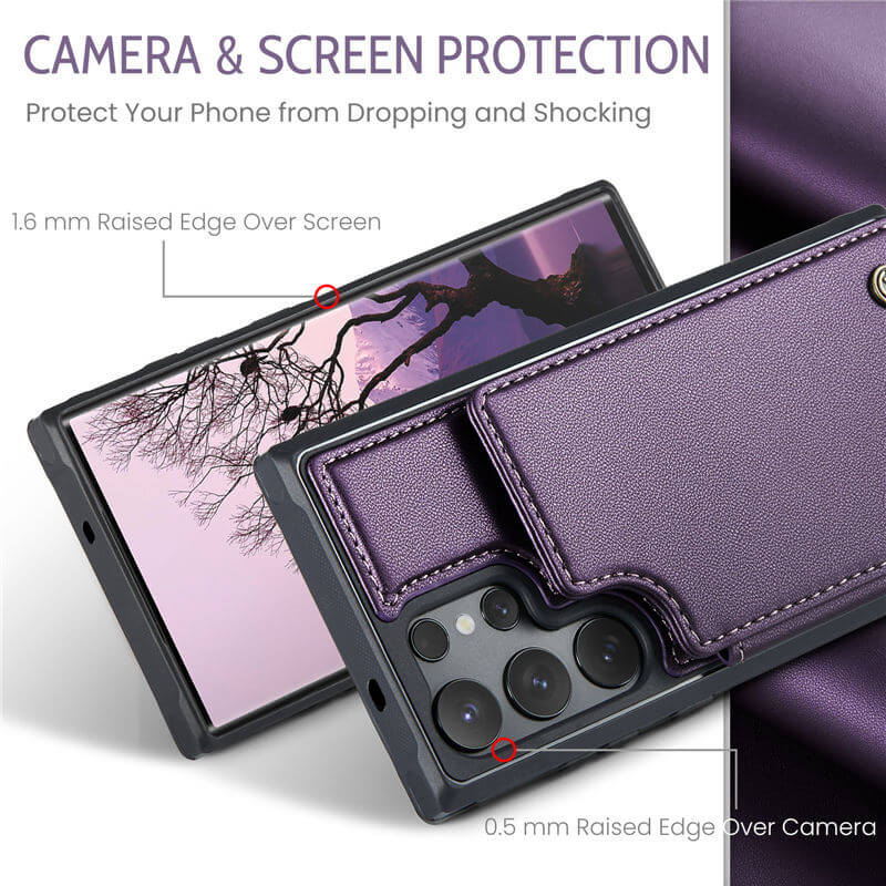 CaseMe Samsung Galaxy S25 Ultra RFID Blocking Card Holder Case