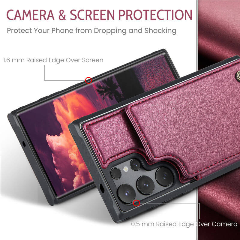 CaseMe Samsung Galaxy S25 Ultra RFID Blocking Card Holder Case