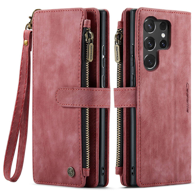 CaseMe Samsung Galaxy S25 Ultra Wallet Case with Wrist Strap