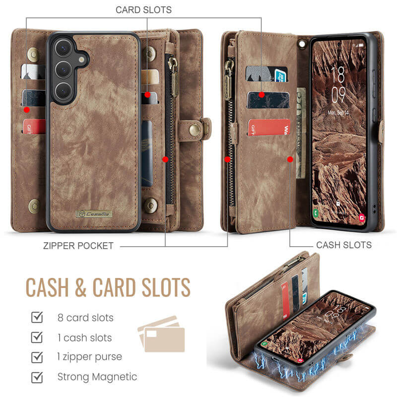 CaseMe Samsung Galaxy S25 Wallet Case