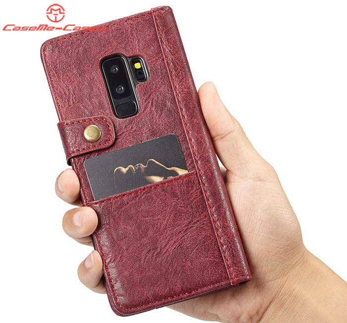 CaseMe Samsung Galaxy Note 9 Retro Card Slots Wallet Leather Case