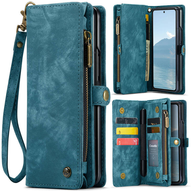 CaseMe Samsung Galaxy Z Fold6 Wallet Case with Wrist Strap