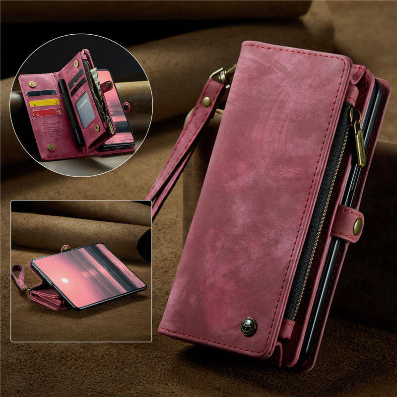 CaseMe Samsung Galaxy Z Fold6 Wallet Case with Wrist Strap