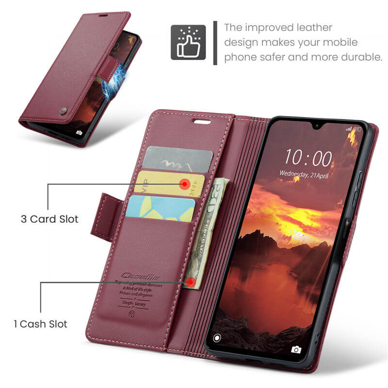 CaseMe Xiaomi 14C Wallet RFID Blocking Case