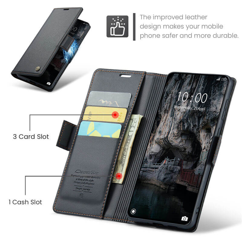 CaseMe Xiaomi 14T Pro Wallet RFID Blocking Case