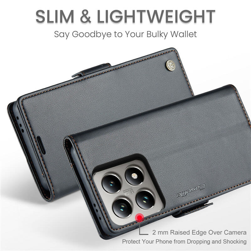 CaseMe Xiaomi 14T Pro Wallet RFID Blocking Case