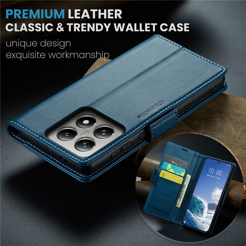 CaseMe Xiaomi 14T Pro Wallet RFID Blocking Case