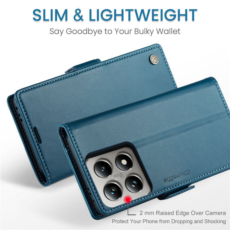 CaseMe Xiaomi 14T Pro Wallet RFID Blocking Case