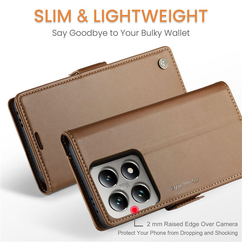 CaseMe Xiaomi 14T Pro Wallet RFID Blocking Case