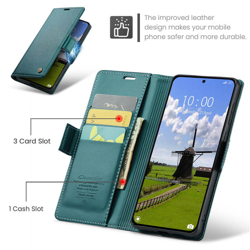 CaseMe Xiaomi 14T Pro Wallet RFID Blocking Case