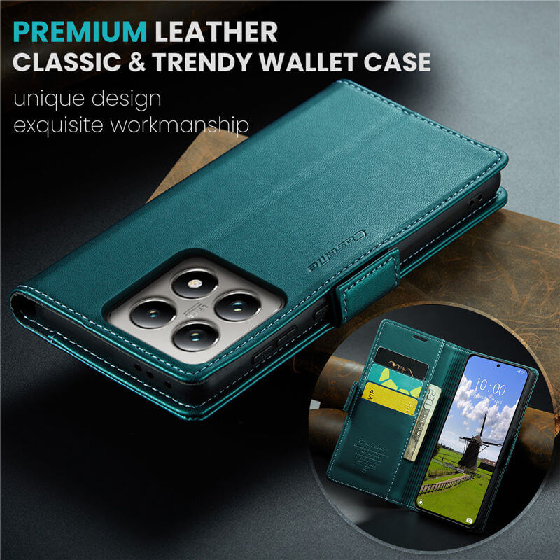 CaseMe Xiaomi 14T Pro Wallet RFID Blocking Case