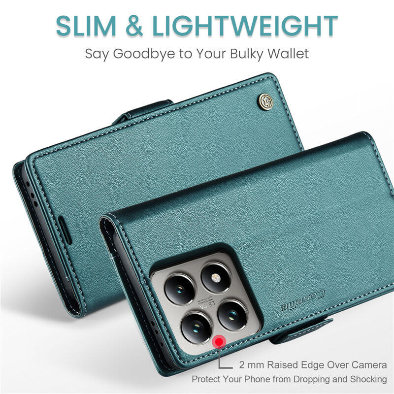 CaseMe Xiaomi 14T Pro Wallet RFID Blocking Case