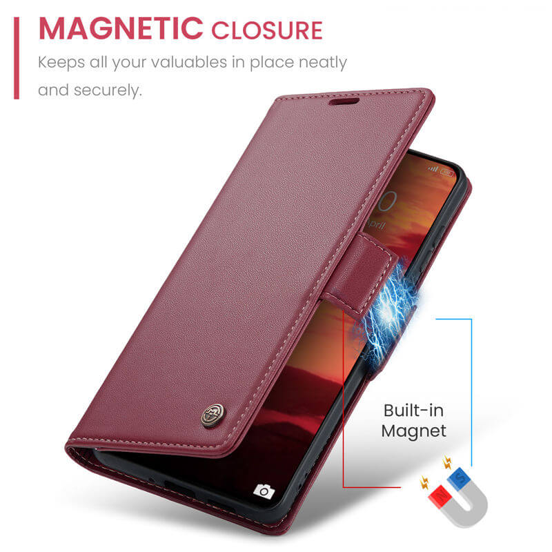 CaseMe Xiaomi 14T Pro Wallet RFID Blocking Case