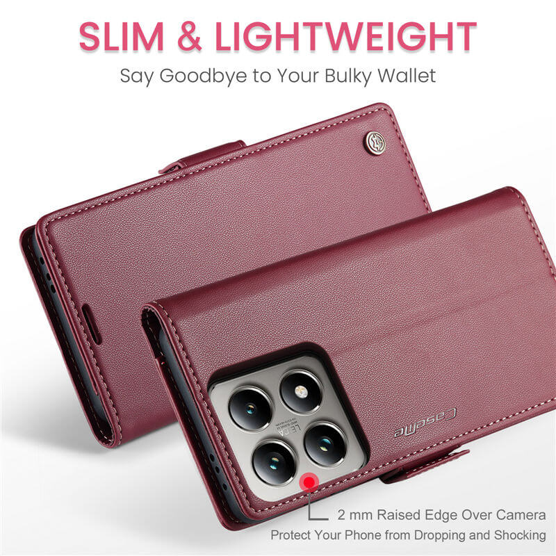 CaseMe Xiaomi 14T Pro Wallet RFID Blocking Case