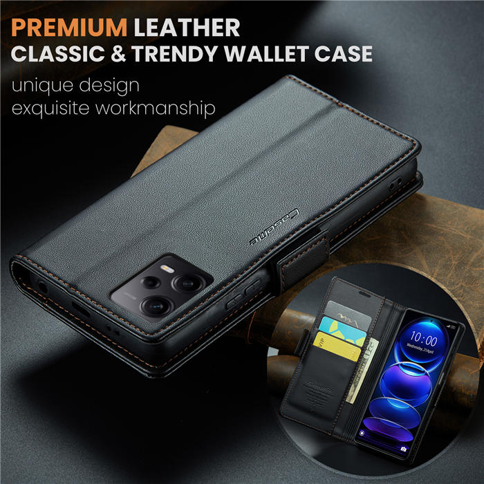 CaseMe Xiaomi POCO X5 Pro 5G Wallet RFID Blocking Magnetic Buckle Case