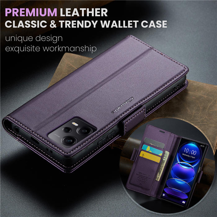 CaseMe Xiaomi POCO X5 Pro 5G Wallet RFID Blocking Magnetic Buckle Case