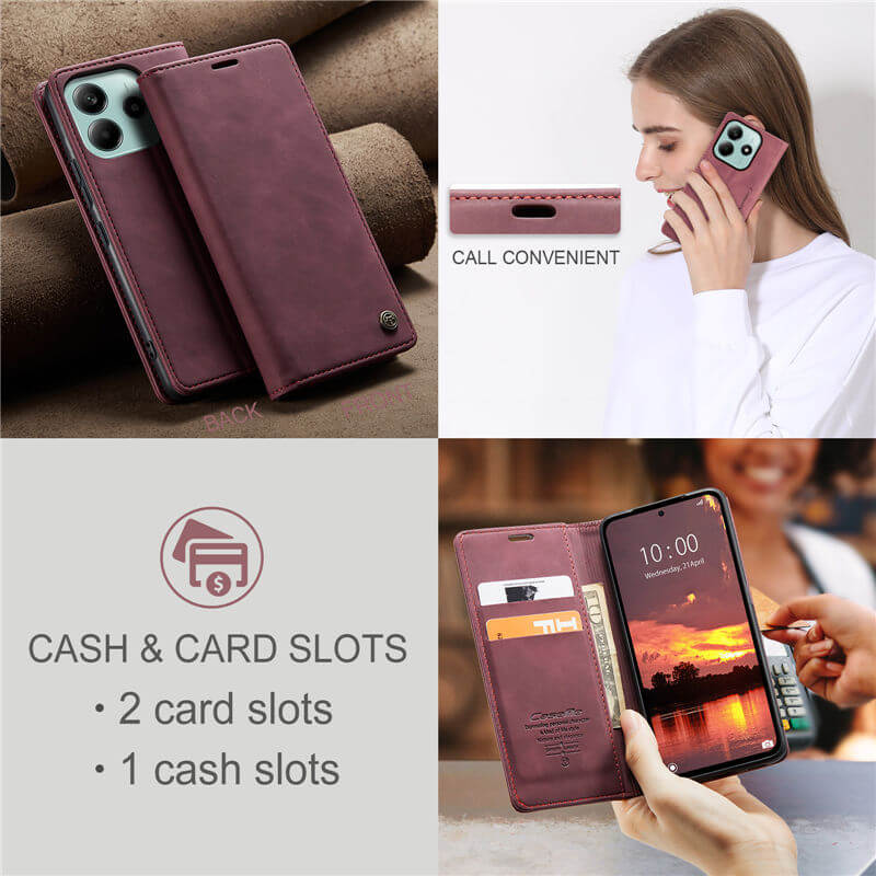 CaseMe Xiaomi Redmi Note 14 Wallet Case