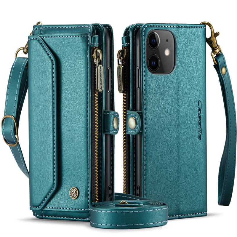 CaseMe iPhone 11 Wallet RFID Blocking Crossbody Phone Case