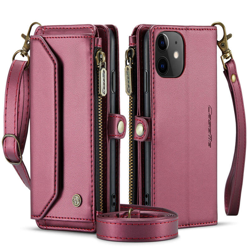 CaseMe iPhone 11 Wallet RFID Blocking Crossbody Phone Case