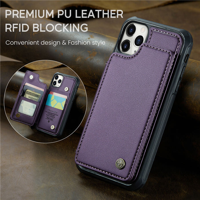 CaseMe iPhone 11 Pro RFID Blocking Card Holder Case