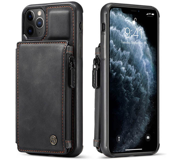 CaseMe iPhone 11 Pro Max Zipper Pocket Card Slots Case