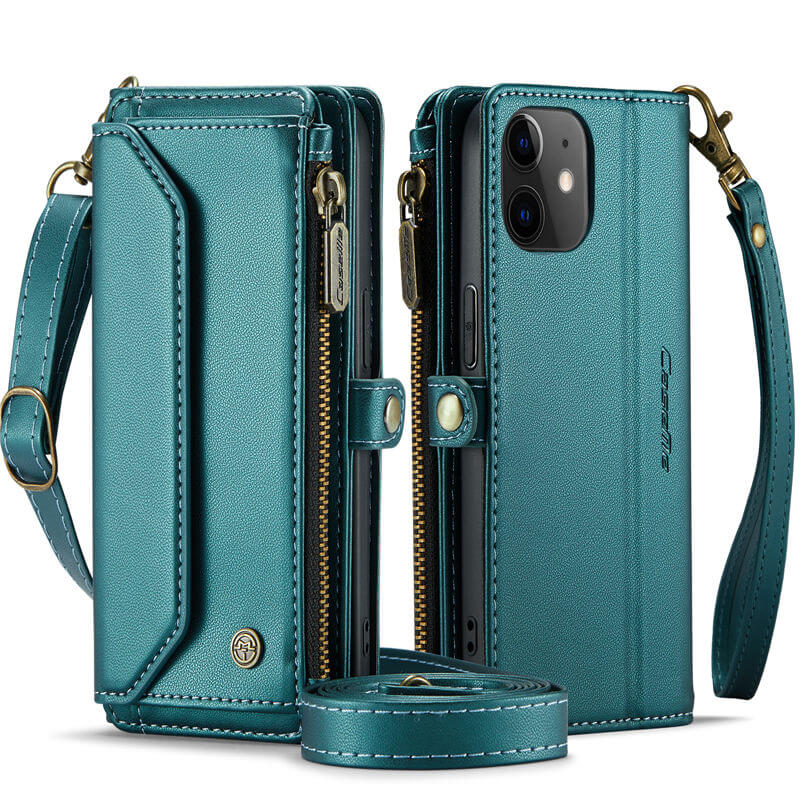 CaseMe iPhone 12 Mini Wallet RFID Blocking Crossbody Phone Case