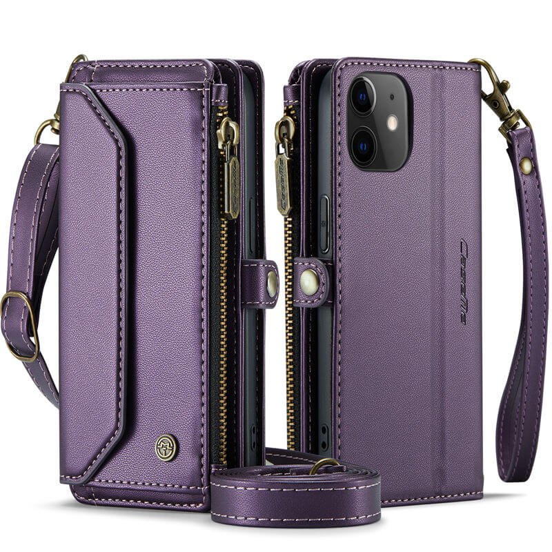 CaseMe iPhone 12 Mini Wallet RFID Blocking Crossbody Phone Case