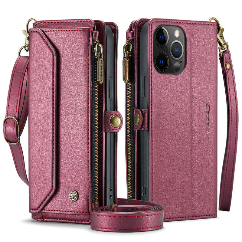 CaseMe iPhone 12 Pro Max Wallet RFID Blocking Crossbody Phone Case