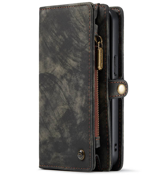 CaseMe iPhone 13 Zipper Wallet Magnetic Detachable 2 in 1 Case