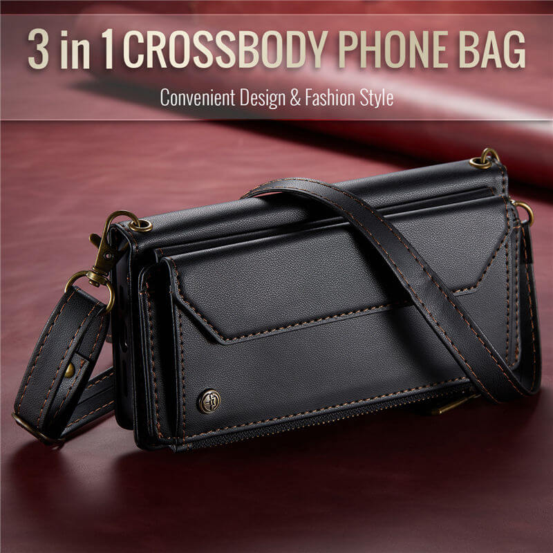 CaseMe iPhone 13 Wallet RFID Blocking Crossbody Phone Case