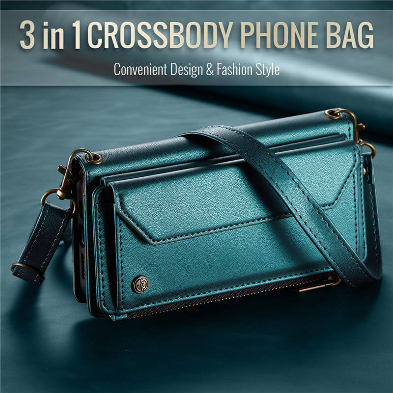 CaseMe iPhone 13 Wallet RFID Blocking Crossbody Phone Case