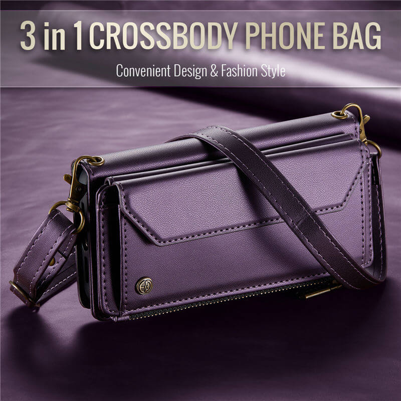 CaseMe iPhone 13 Mini Wallet RFID Blocking Crossbody Phone Case