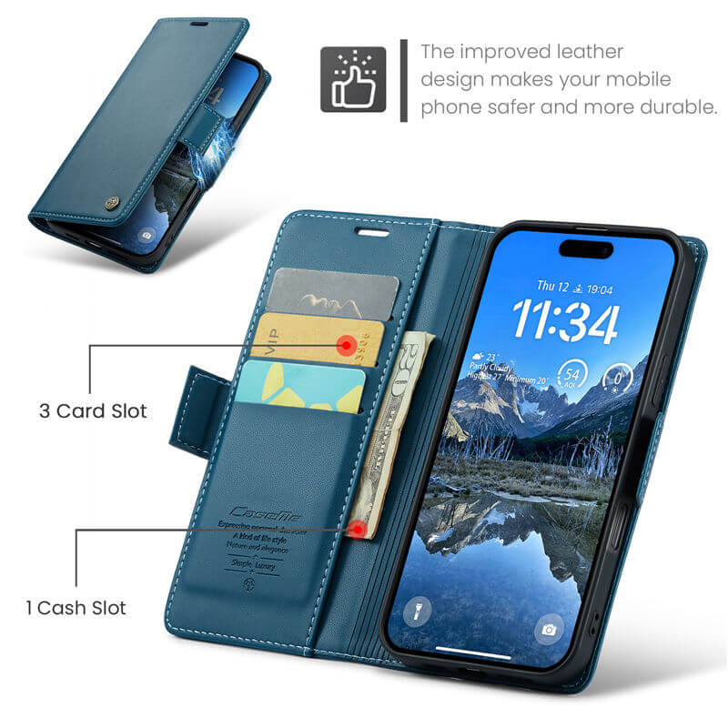 CaseMe iPhone 16 Plus Wallet Case